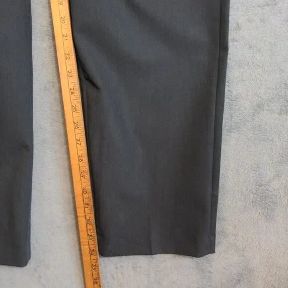 NWT Van Heusen Dress Pants Mens 36x34 Gray Flex Straight Fit Stretch Flat Front - Picture 8 of 9